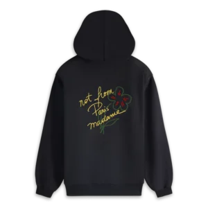 Le Hoodie Slogan Esquisse - Black