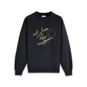 Le Sweatshirt Slogan Esquisse - Black