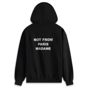 Le Hoodie Slogan - Black