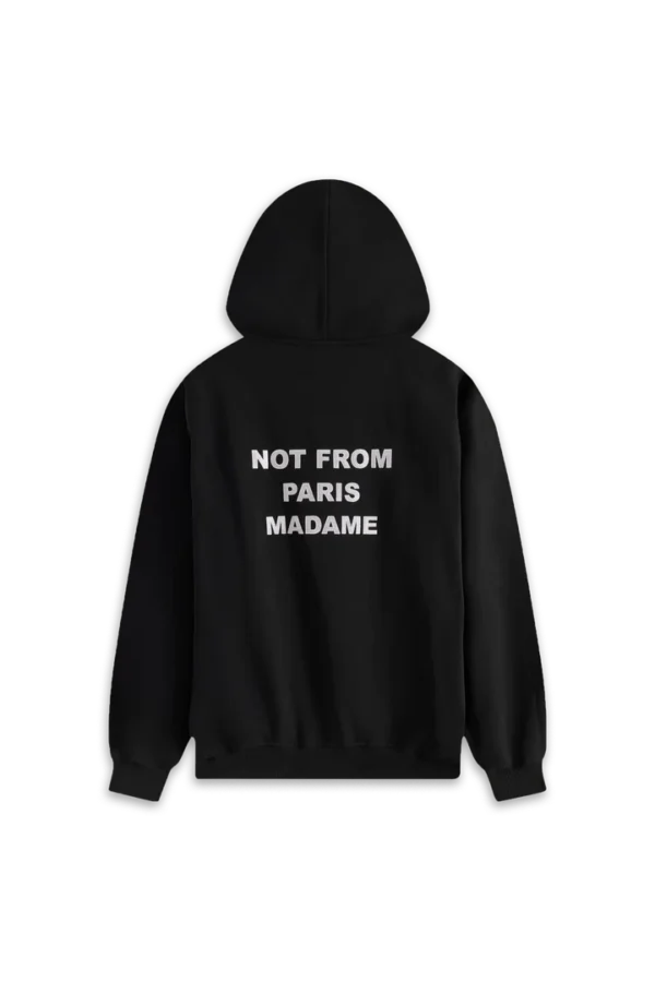 Le Hoodie Slogan - Black