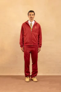 Dark Red Cotton Tracksuit