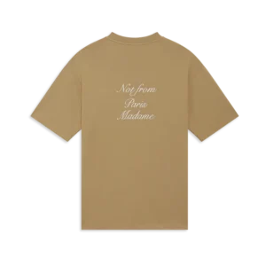 Le T-Shirt Slogan Calligraphie - Light Brown