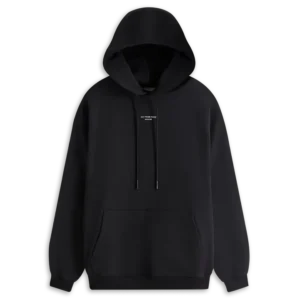 Le Hoodie Slogan Classique - Black